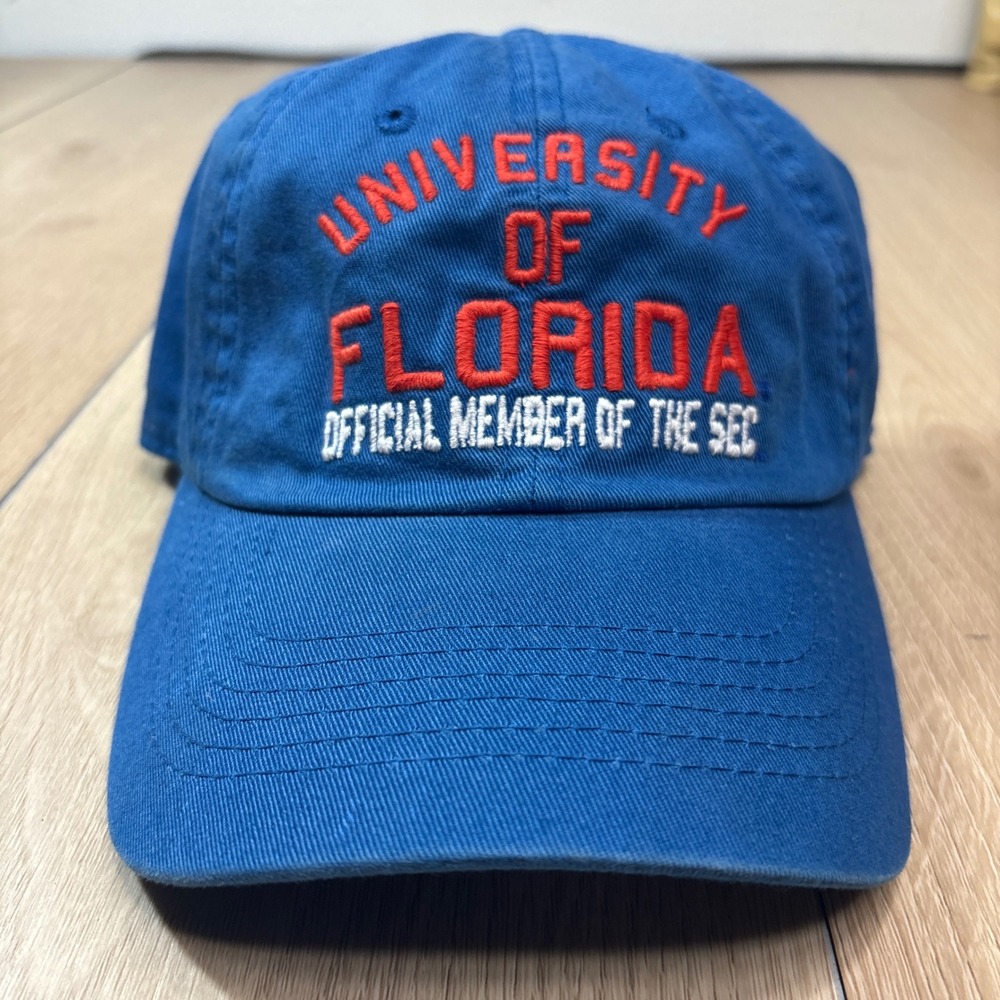 University of Florida Gators SEC ESPN Blue Strap Hat Dad Cap Top of World
